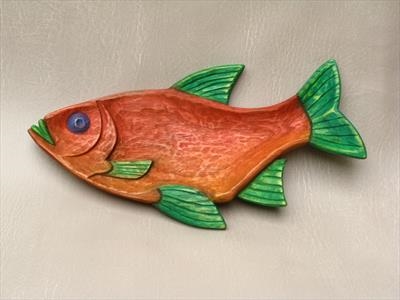 Red Leaping Roach Fish Dish