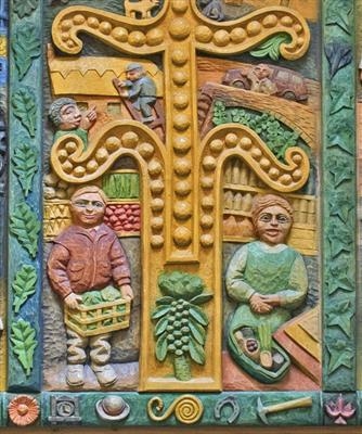 Central detail, The Hook Norton Panels