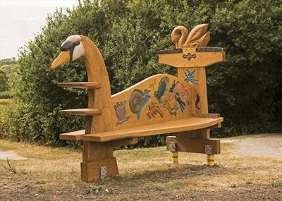 The Swan Pond Dipping Bench, Foxton Locks, Market Harborough