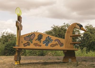 The Swan Pond Dipping Bench, Foxton Locks, Market Harborough