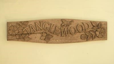 Tanglewood House Sign, photo 2, different camera.