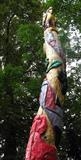 Detail of one BAB Totem Pole by Jeremy Turner, Sculpture