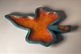 Ivy Leaf Dish by Jeremy Turner, Wood, carved and painted wood