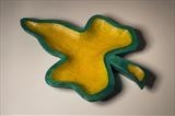 Ivy Leaf Dish by Jeremy Turner, Wood, carved & painted ash