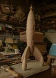 La Fusee de Tin-Tin / Tin-Tin's Moon Rocket, before painting by Jeremy Turner, Sculpture