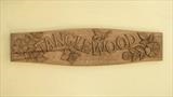 Tanglewood House Sign, photo 2, different camera. by Jeremy Turner, Wood