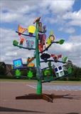 The Broughton Fields Values Tree by Jeremy Turner, Sculpture