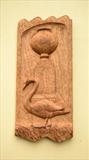 The Cliveden Urn with Swan by Jeremy Turner, Wood, carved oak relief panel