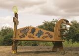 The Swan Pond Dipping Bench, Foxton Locks, Market Harborough by Jeremy Turner, Wood