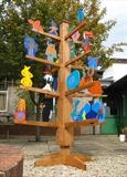 The West Kidlington Story Tree by Jeremy Turner, Sculpture, Oak