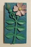 Wild Rose with Bud by Jeremy Turner, Wood